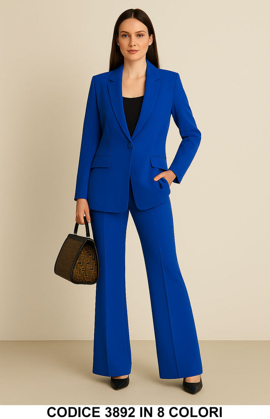 Blu Elettrico donna elegante Made in Italy