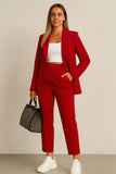 Tailleur Completo Donna Giacca Foderata e Pantalone 2 Bottoni Casual Elegante in 10 Colori - 4551 Tailleur Completo Donna Giacca Foderata e Pantalone 2 Bottoni Casual Elegante in 10 Colori - 4551