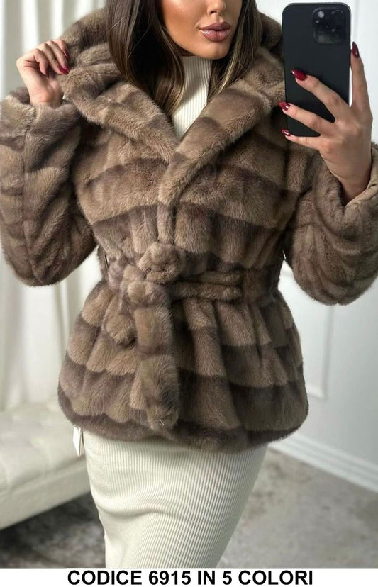 Marrone Chiaro donna elegante Made in Italy