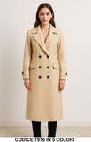 Cappotto Doppiopetto Elegante in Panno Cappotti Caldi Donna Casual in 5 Colori – 7970 Cappotto Doppiopetto Elegante in Panno Cappotti Caldi Donna Casual in 5 Colori – 7970