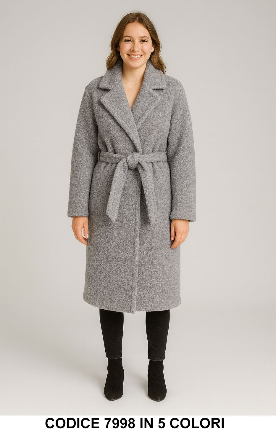Cappotto lungo con cintura e revers classici Effetto Teddy Elegante Giacca Lunga in 5 colori – 7998 Cappotto lungo con cintura e revers classici Effetto Teddy Elegante Giacca Lunga in 5 colori – 7998
