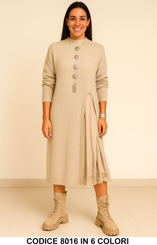 Beige donna elegante Made in Italy