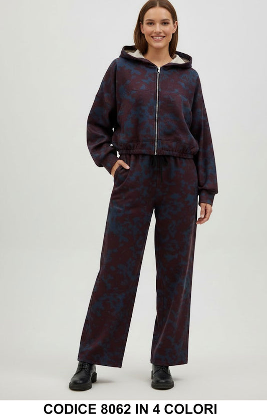 Bordeaux + Blu donna elegante Made in Italy