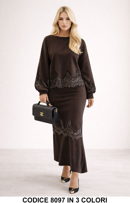 Marrone donna elegante Made in Italy