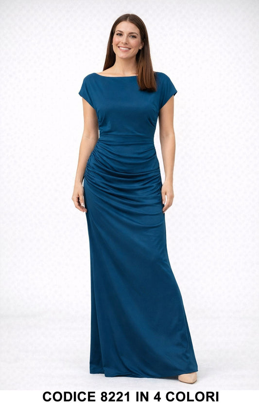 Blu ottanio donna elegante Made in Italy