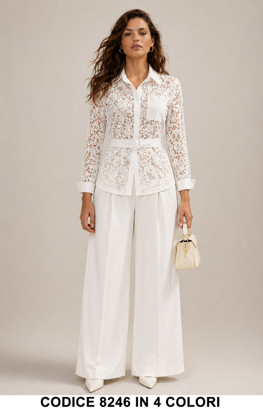 Bianco donna elegante Made in Italy