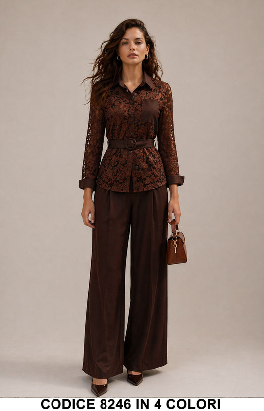 Marrone donna elegante Made in Italy