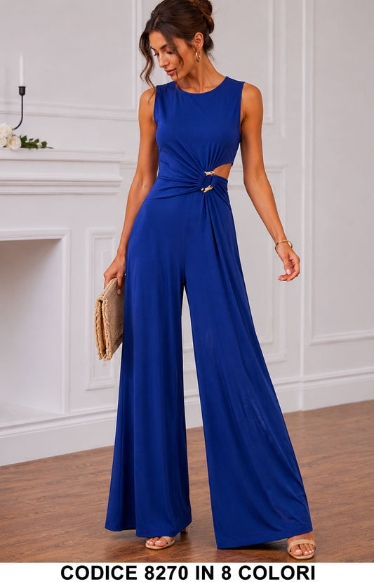 Blu Elettrico donna elegante Made in Italy