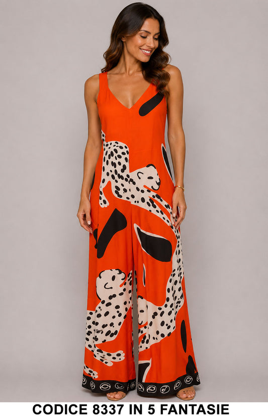 Arancione Ghepardi donna elegante Made in Italy