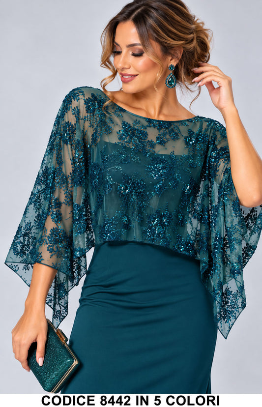 Verde Petrolio donna elegante Made in Italy