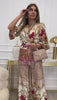 Completo Elegante Evento Cerimonia Maglia Manica 3/4 Kimono Pantalone Palazzo Coordinato Casual Multicolore - 6311
