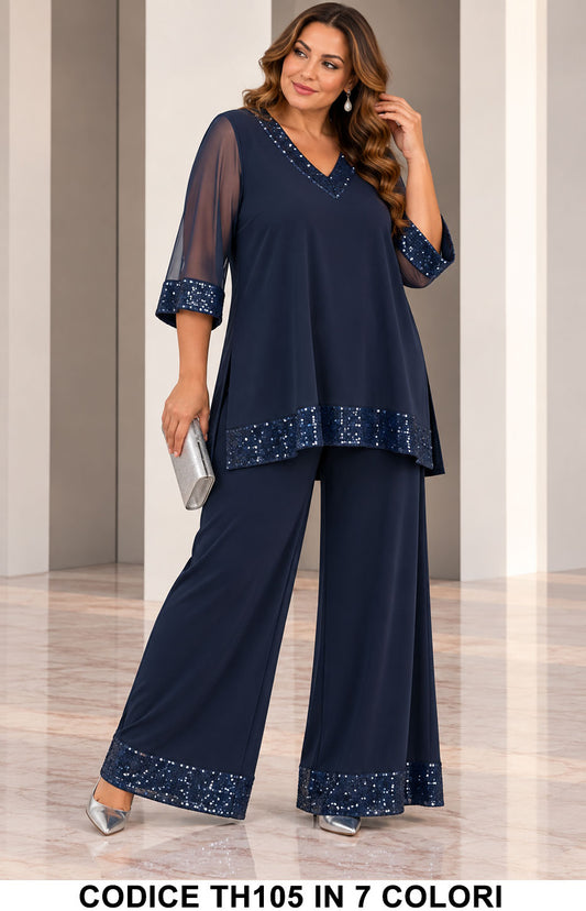 Blu Notte donna elegante Made in Italy