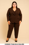 Tailleur Donna Curvy Giacca Gilet Coordinato e Pantalone Elegante Completo Taglie Forti 6 Colori – TH36 Tailleur Donna Curvy Giacca Gilet Coordinato e Pantalone Elegante Completo Taglie Forti 6 Colori – TH36
