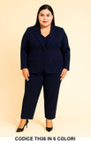 Tailleur Donna Curvy Giacca Gilet Coordinato e Pantalone Elegante Completo Taglie Forti 6 Colori – TH36 Tailleur Donna Curvy Giacca Gilet Coordinato e Pantalone Elegante Completo Taglie Forti 6 Colori – TH36