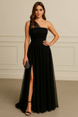 Abito Lungo Evento Cerimonia in Chiffon Fascia Modellabile Stile Impero Vestito Elegante in 4 Colori - 1113