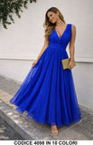 Blu Elettrico donna elegante Made in Italy