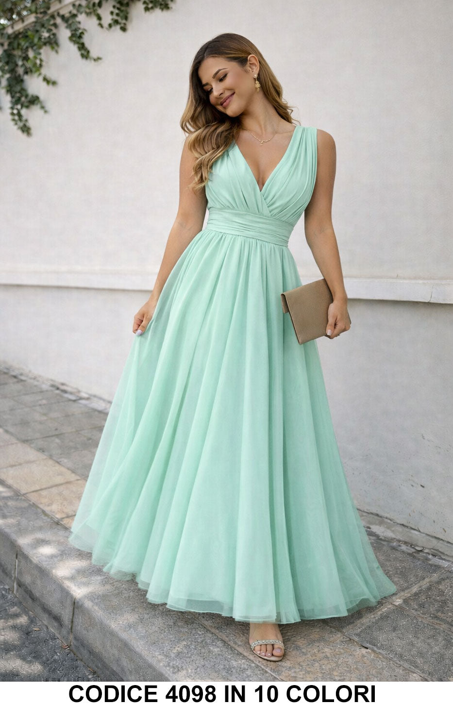 Verde Menta donna elegante Made in Italy