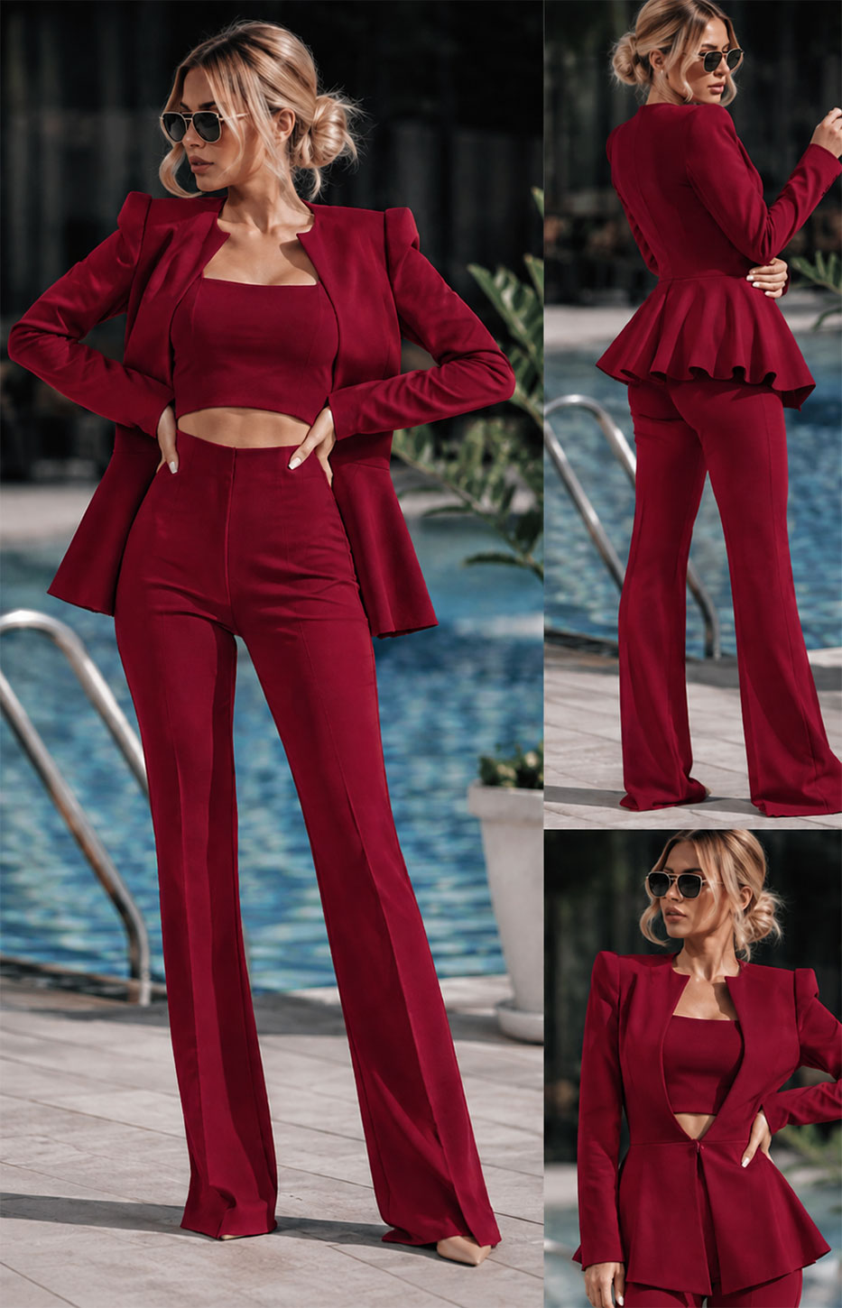 Bordeaux donna elegante Made in Italy