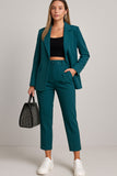 Tailleur Completo Donna Giacca Foderata e Pantalone 2 Bottoni Casual Elegante in 9 Colori - 4551