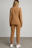 Tailleur Completo Donna Giacca Foderata e Pantalone 2 Bottoni Casual Elegante in 9 Colori - 4551