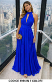Blu Elettrico donna elegante Made in Italy