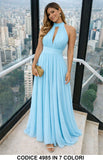 Celeste donna elegante Made in Italy