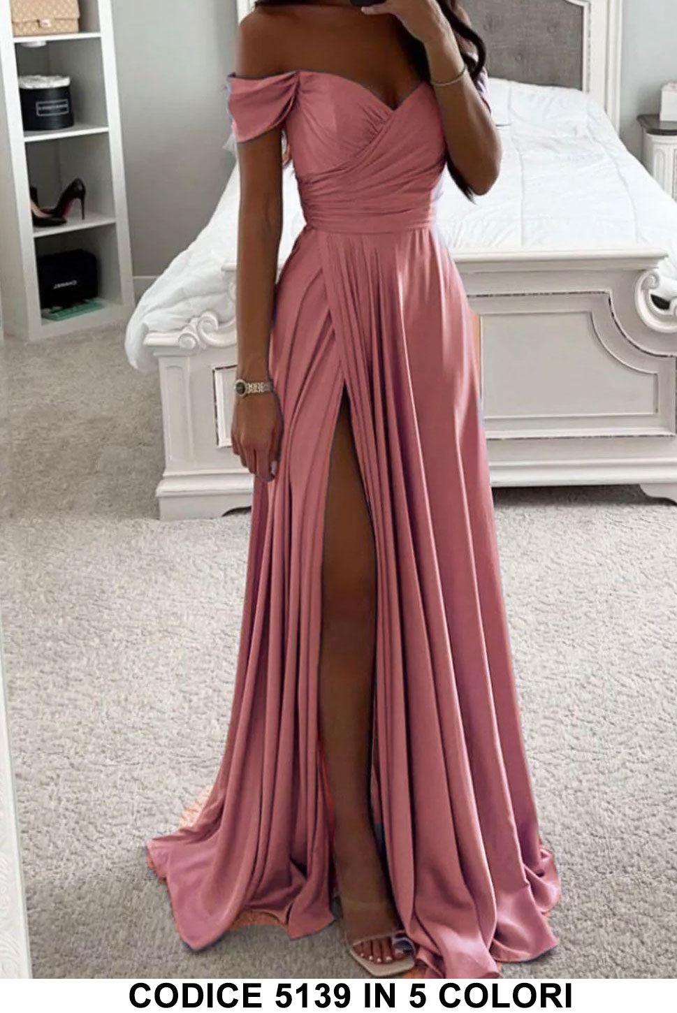 Vestito Nero Sexy Donna Senza Maniche Con Spacco - Abito Lungo Sera Cerimonia Matrimonio - Foto 8