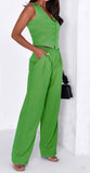 Completo Gilet e Pantalone Zampa Elegante Casual Coordinato per Giacca e Tailleur in 9 Colori - 5154