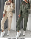 Tuta Sportiva Fashion Marseille France Felpa e Pantalone con Elastico Completo in 5 Colori - 5539
