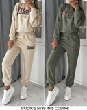 Tuta Sportiva Fashion Marseille France Felpa e Pantalone con Elastico Completo in 5 Colori - 5539