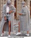 Cappotto Lungo con Riccioli Cardigan Lungo in Tessuto Caldo Intrecciato Casual Fashion Donna in 5 Colori - 5586