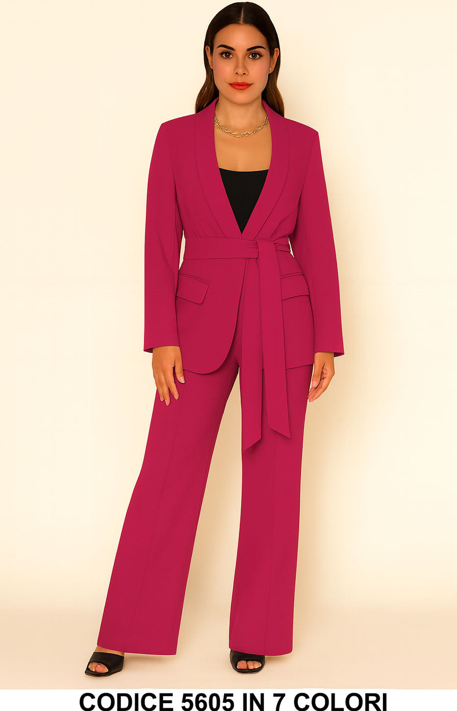 Fucsia donna elegante Made in Italy