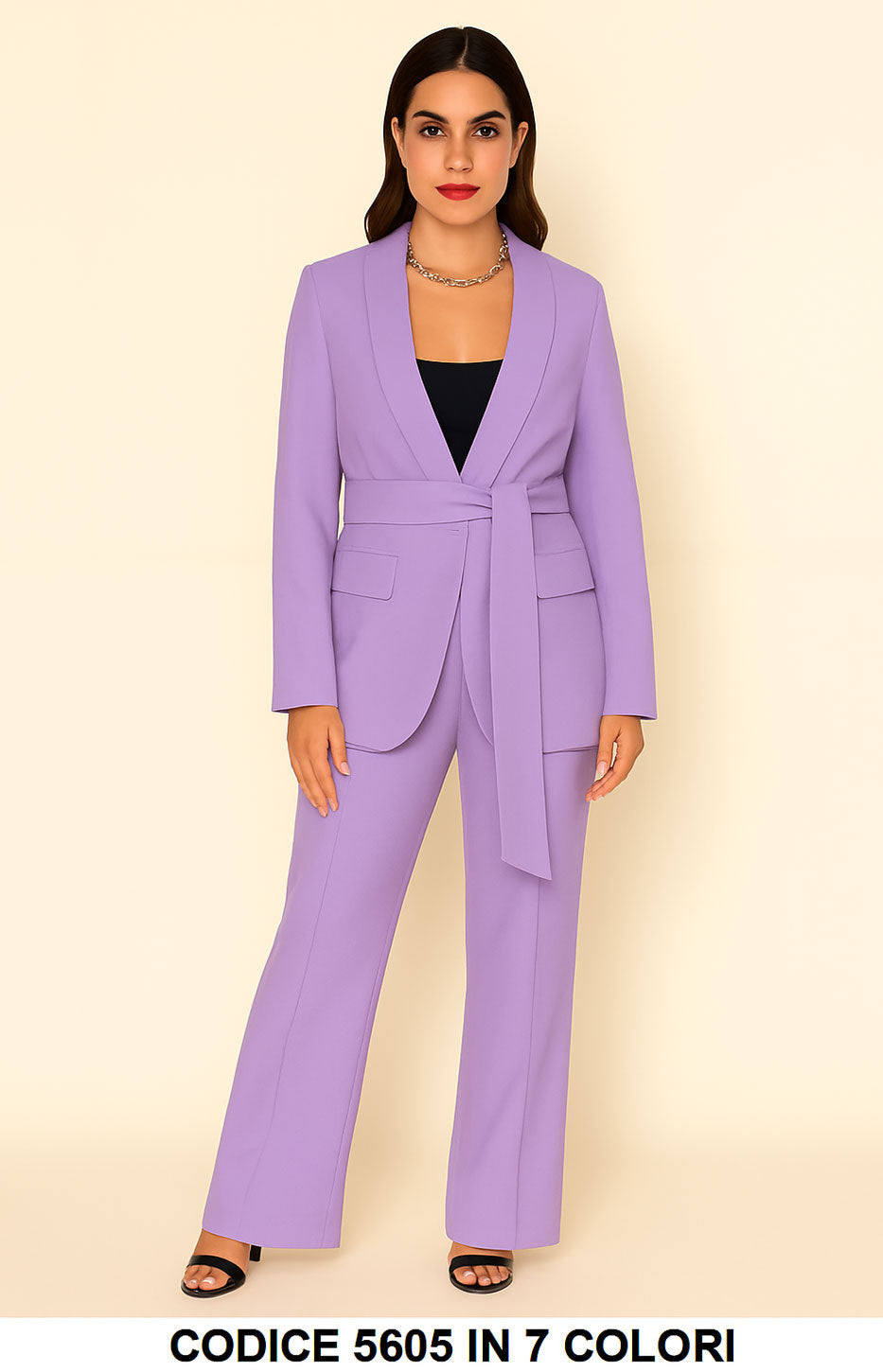 Lilla donna elegante Made in Italy