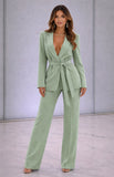 Verde Chiaro donna elegante Made in Italy