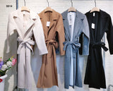 Cappotto Lungo con Cintura Elegante Casual Doppio petto con Tasche Fashion in 4 Colori - 5614