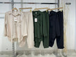 Completo Elegante Camicia Asimmetrica Pantalone Capri Coordinato Casual in 3 Colori - 6229