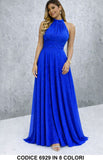 Blu Elettrico donna elegante Made in Italy