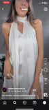 Abito Corto Casual con Fascia Regolabile Smanicato Vestito Elegante Tessuto Morbido in 7 Colori - 7266