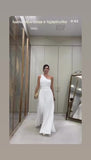 Tuta Elegante Intera Monospalla Pantalone Plissettato Jumpsuit Casual Pantalone Palazzo in 5 Colori - 7360