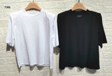 Completo Maglia Manica Corta Gonna Lunga Modellabile Stampa Fiorellini Coordinato Casual in 4 Colori - 7365