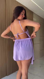 Tuta Intera Corta Multivelo Effetto Blusa Jumpsuit Casual Sensuale Evento Serata in 6 Colori - 7521