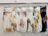 Vestito Corto a Fiori con Balze e Scollo a Cuore – Abito Estivo Romantico in 5 Fantasie – 7711