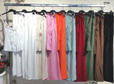 Completo Estivo 3 Pezzi con Top Arricciato – Outfit Fresco e Versatile in 9 Colori – Codice 7733