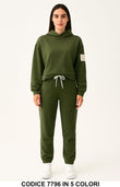 Tuta casual con felpa e cappuccio pantalone jogger Completo Sportivo in 5 colori - 7796