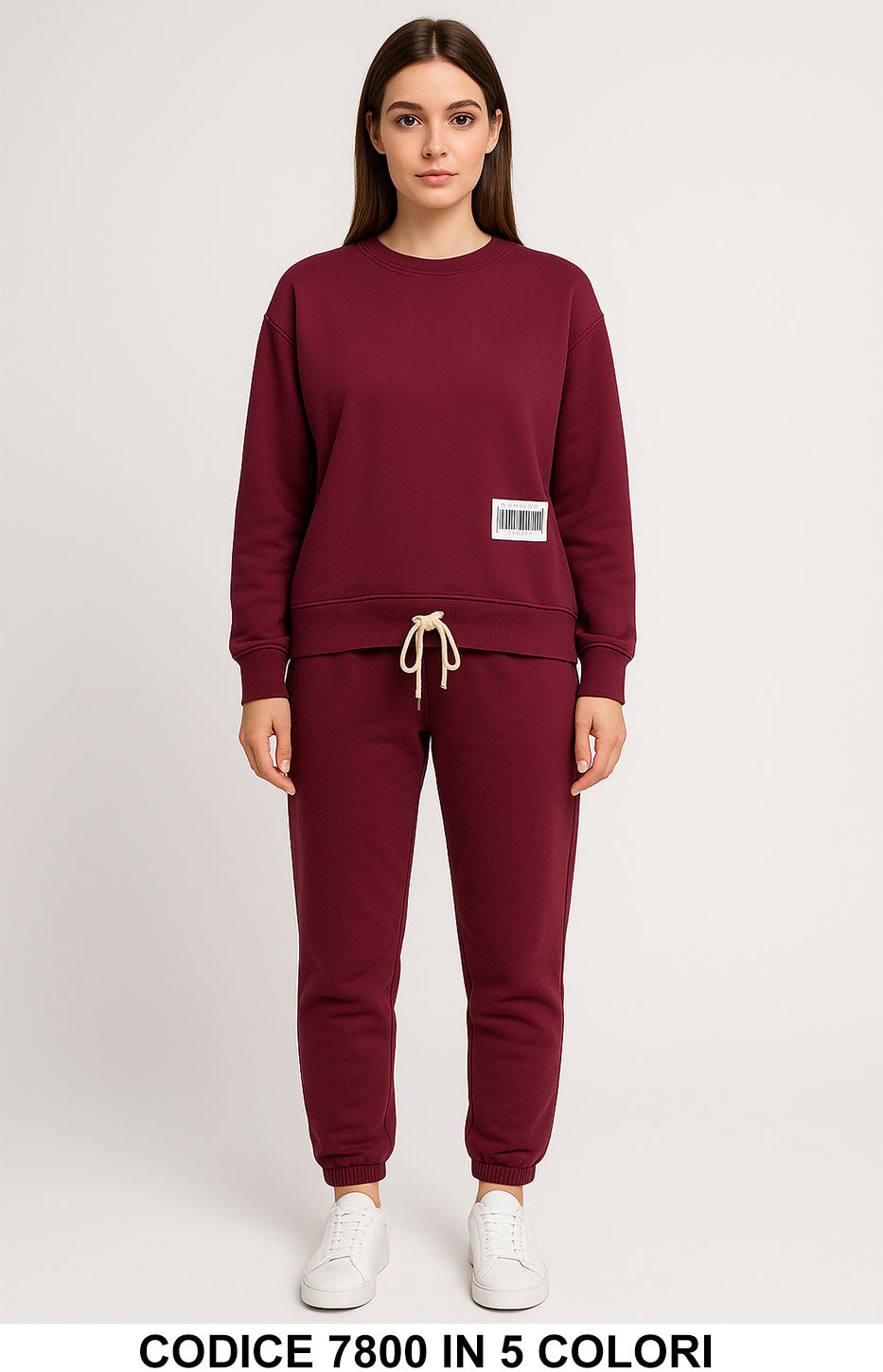 Tuta casual con felpa e pantalone jogger Completo Coordinato Sportivo in 3 colori – 7800