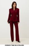 Tailleur donna elegante giacca sagomata e pantalone Completo Coordinato Casual in 6 colori – 7840
