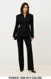 Tailleur donna elegante giacca sagomata e pantalone Completo Coordinato Casual in 6 colori – 7840