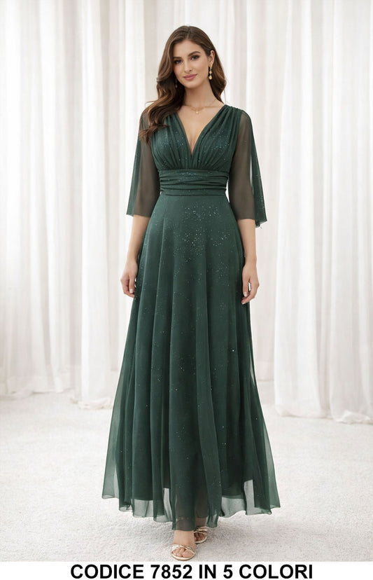 Verde Scuro donna elegante Made in Italy