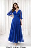 Blu Elettrico donna elegante Made in Italy