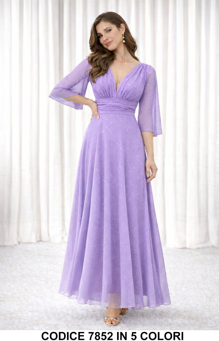 Abito 4985 colore Lilla